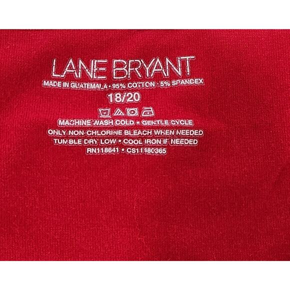 Lane Bryant Red Adjustable Spaghetti Strap Tank 18 20 Lightweight Soft Stretchy - Picture 4 of 4